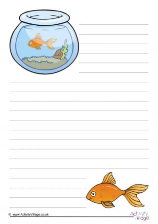 Goldfish Writing Paper
