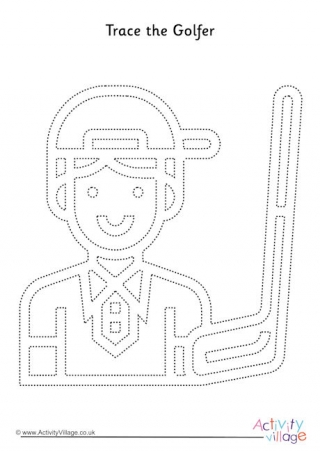 Golfer Tracing Page 1