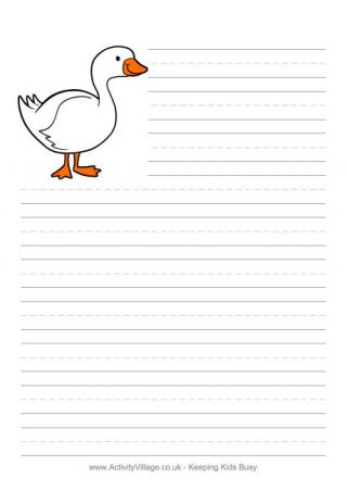 Goose Writing Paper