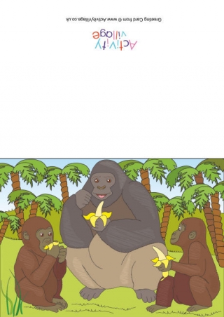 Gorillas Scene Card