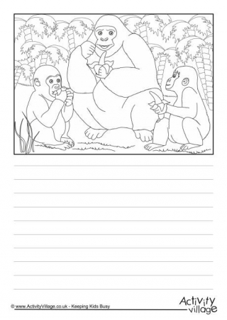 Gorillas Scene Story Paper