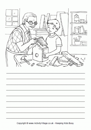 Grandad's Workshop Story Paper