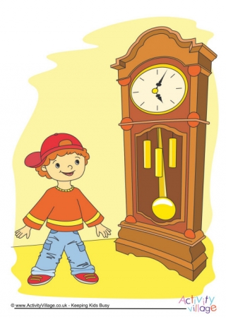 Grandfather Clock Poster