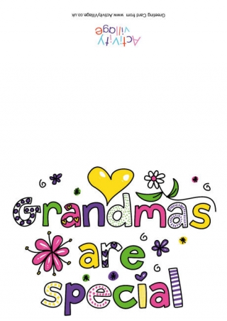 Grandmas are Special Card
