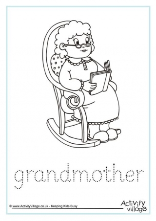 Grandmother Word Tracing