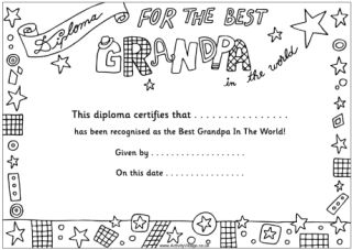 Grandparents' Day Certificates