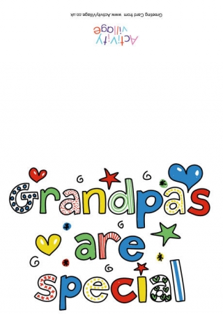 Grandpas are Special Card