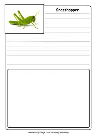 Grasshopper Notebooking Page