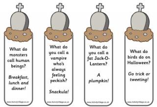 Gravestone Bookmarks - Jokes