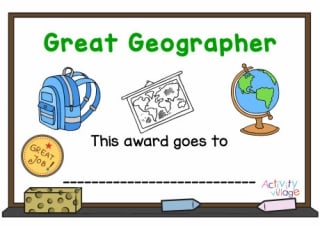 Great Geographer Certificate