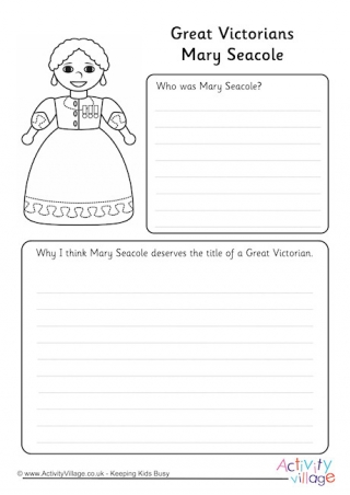 Great Victorians Mary Seacole Worksheet