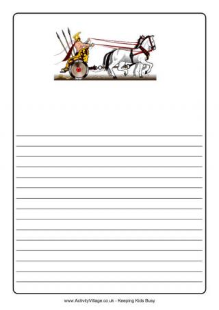 Greek Chariot Notebooking Page
