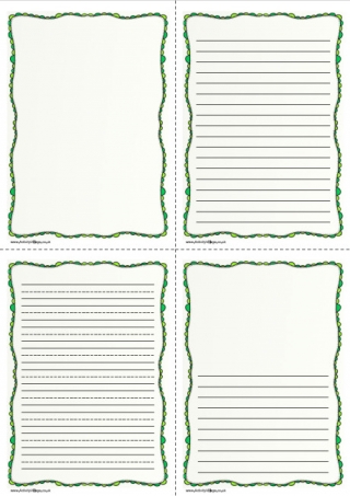 Green Doodle Writing Frame