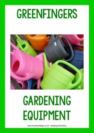 Greenfingers Garden Centre Gardening Equipment Poster