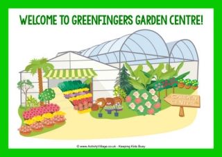 Greenfingers Garden Centre Welcome Poster