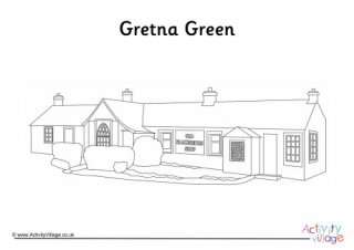 Gretna Green Colouring Page