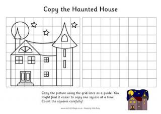 Grid copy haunted house