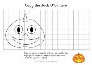 Grid Copy Jack O'Lantern