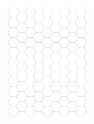 Grid Paper Hexagonal Grid