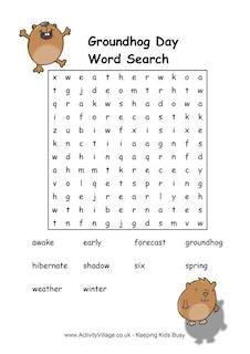 Groundhog Day Puzzles