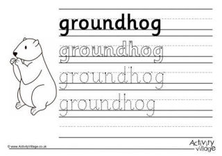 Groundhog Day Worksheets