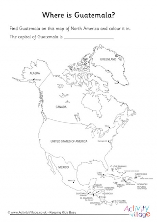 Guatemala Location Worksheet