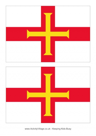 Guernsey Flag Printable