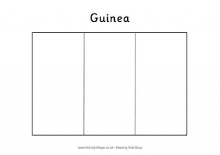 Guinea Flag Colouring Page