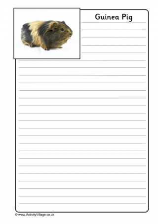 Guinea Pig Notebooking Page