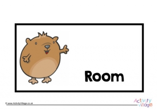Guinea Pig Room Sign