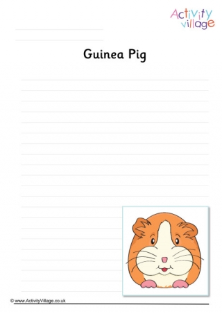 Guinea Pig Writing Page