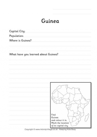 Guinea Worksheet