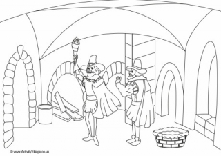 Gunpowder Plot Colouring Page 2