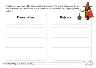 Gunpowder Plot Trial Worksheet