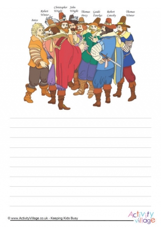 Gunpowder Plotters Story Paper