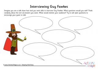 Guy Fawkes Interview Worksheet