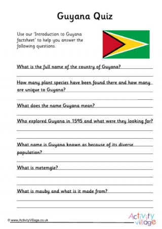 Guyana Quiz