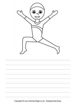 Gymnastics Story Paper