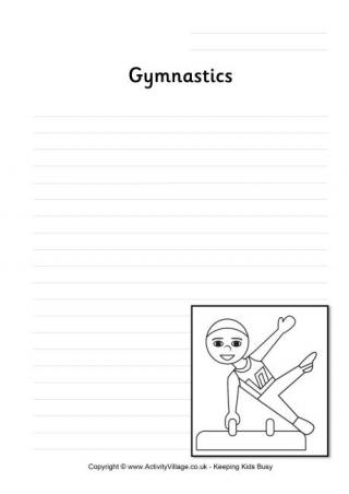 Gymnastics Writing Page 2