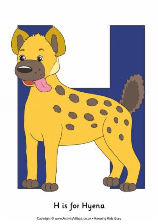 H is for Hyena Poster