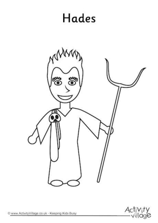 Hades Colouring Page