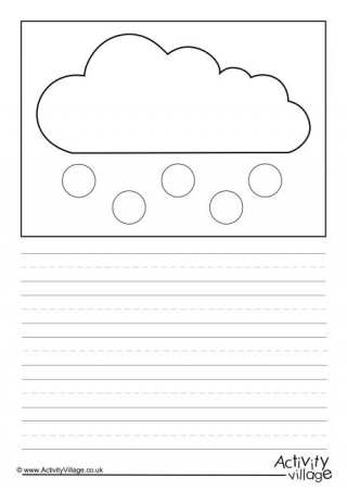 Hail Weather Symbol Story Paper