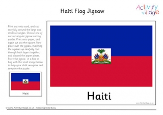 Haiti Flag Jigsaw
