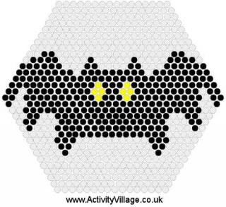 Halloween Bat Fuse Bead Pattern