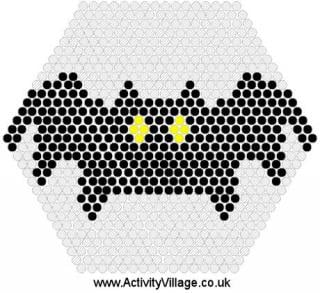 Halloween Bat Fuse Bead Pattern