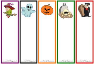 Halloween Bookmarks - Blank