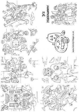 Halloween Colouring Booklet Older