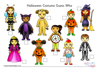 Halloween Costume Guess Who 
