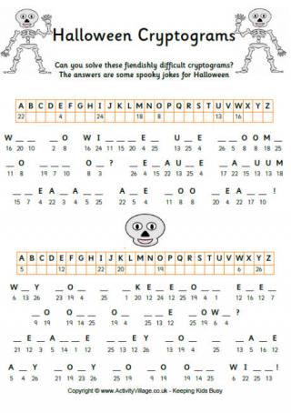 Halloween Cryptograms