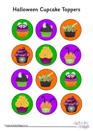 Halloween Cupcake Toppers 2
